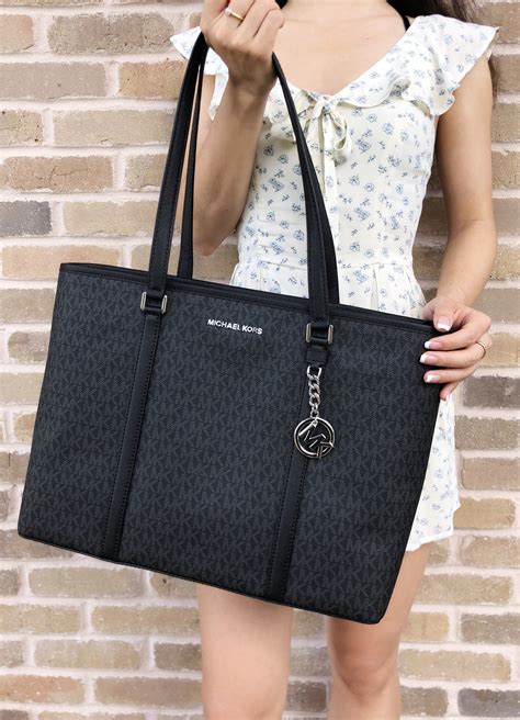 michael kors zip handbag|michael kors handbags small black.